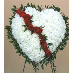RED and WHITE BROKEN HEART RED and WHITE BROKEN HEART