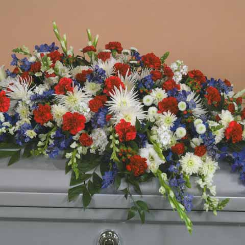(image for) Veterans Casket Flower Spray - Click Image to Close