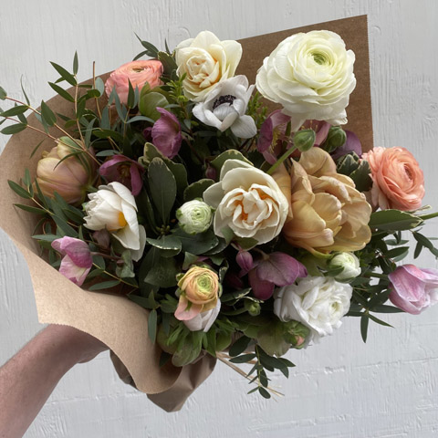 (image for) Local Spring Wrapped Flower Bouquet
