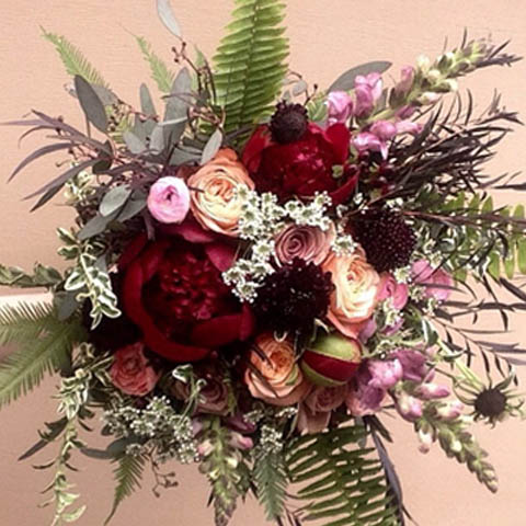 (image for) RED CHARM BRIDAL BOUQUET - Click Image to Close