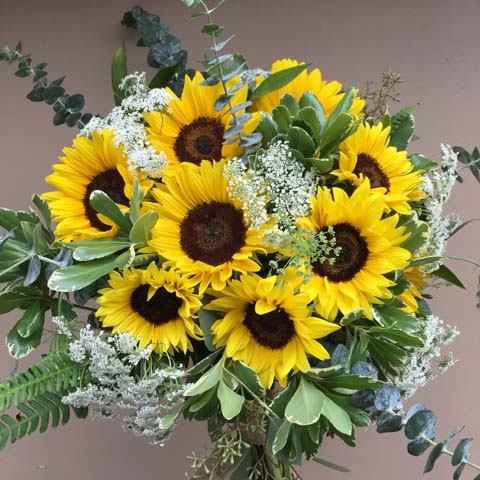 (image for) Sunflower Bridal Bouquet - Click Image to Close