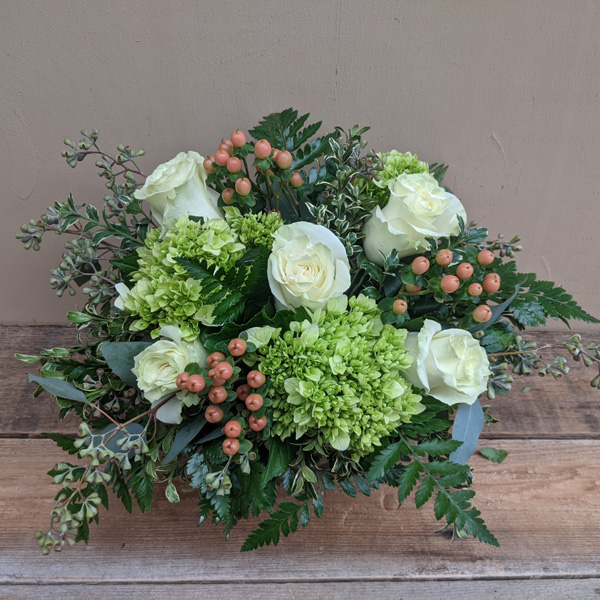 (image for) Buckman Flower Bouquet in White - Click Image to Close