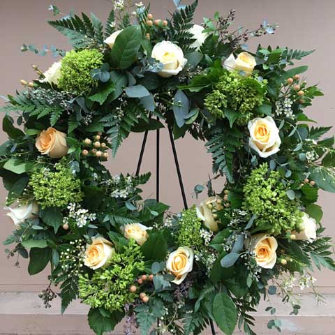 (image for) Serenity Funeral Flower Wreath - Click Image to Close