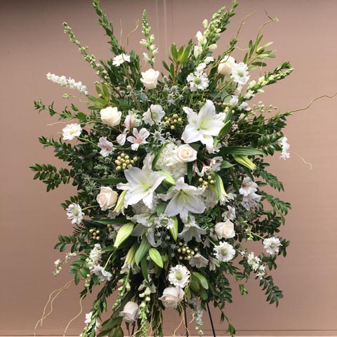Breathtaking White Standing Flower Spray Breathtaking White Standing Flower Spray