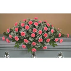 Pink Carnation Casket Flower Spray Pink Carnation Casket Flower Spray