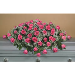 (image for) Pink Rose Casket Flower Spray