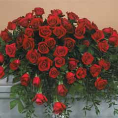 (image for) Red Rose Casket Flower Spray