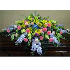 (image for) Colorful Mix Casket Flower Spray