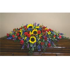 (image for) Sunflower Casket Flower Spray