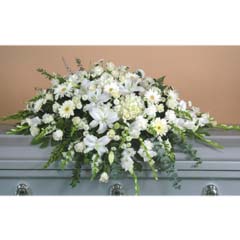 (image for) White Mix Casket Flower Spray