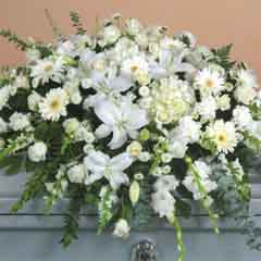 (image for) White Mix Casket Flower Spray