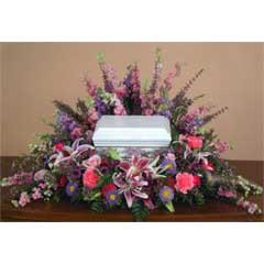 (image for) Spring Mix Flower Urn Centerpiece