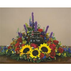 (image for) Sunflower Flower Urn Centerpiece