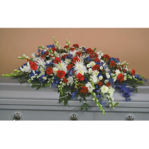 (image for) Veterans Casket Flower Spray - Click Image to Close