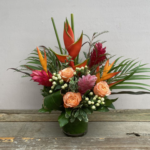 (image for) Oregon Park Tropical Flower Bouquet - Click Image to Close