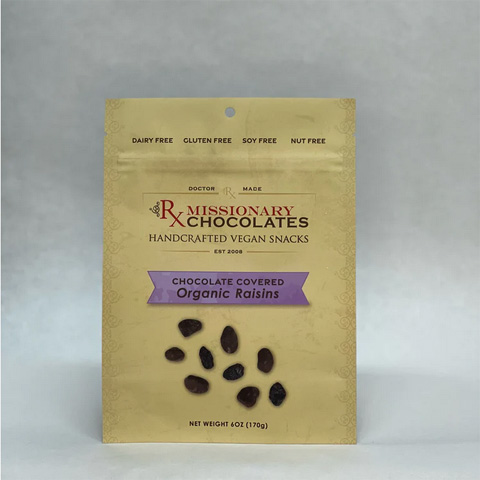 Missionary Chocolates Chocolate Covered Raisins - Click Image to Close