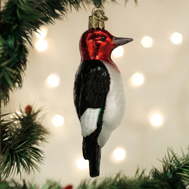 (image for) Red Headed Woodpecker Ornament