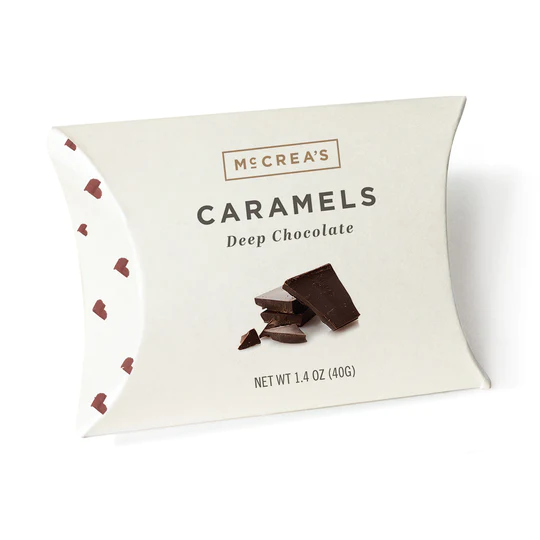 Deep Chocolate caramels 1.4 oz Pillow Box