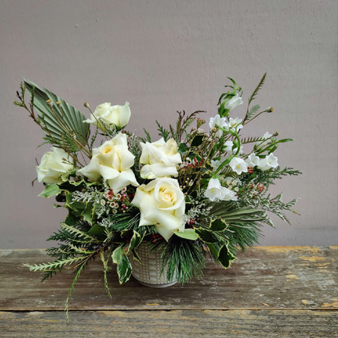 Peppermint Bark Flower Bouquet