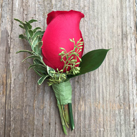 RED ROSE BOUTONNIERE RED ROSE BOUTONNIERE