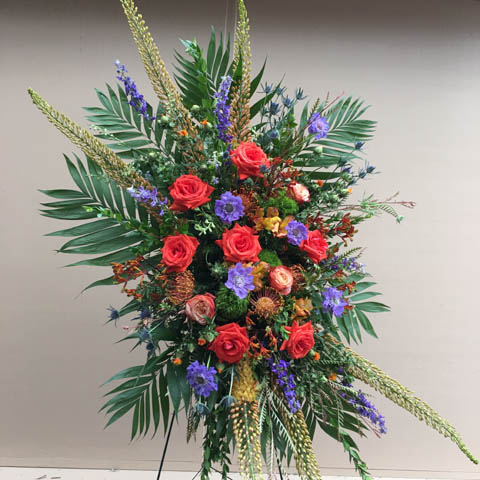 Summer Easel Flower Spray - Click Image to Close