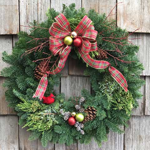 Decorated 23" Classic Holiday Wreath Decorated 23" Classic Holiday Wreath