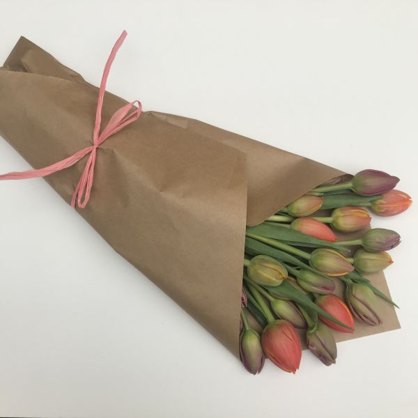 Wrapped Tulip Bouquet