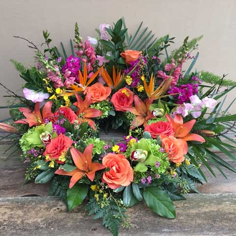 (image for) Tropical Urn Flower Arrangement - Click Image to Close