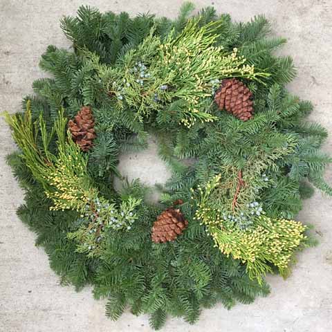 22" Northwest Evergreen Wreath 22" Northwest Evergreen Wreath